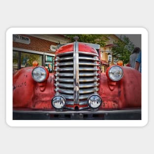 1942 Diamond T Fire Engine Sticker